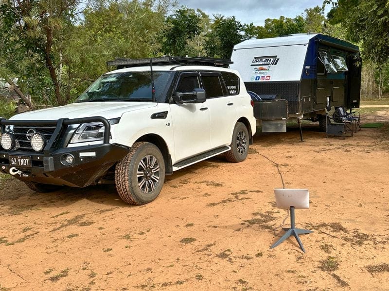 Camping at Hann river roadhouse