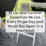 Stratus Outdoors camping table, camping chair and cgear mat caravan essentials